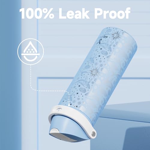 24 oz Insulated Water Bottle with Straw