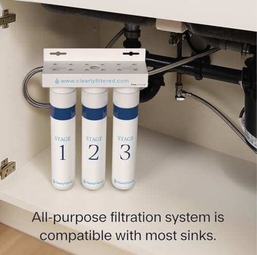 3 Stage Under Sink Water Filter System for Home