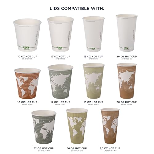 Eco Products Compostable Coffee Cup Lids