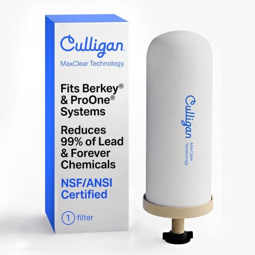 MaxClear 7” Gravity Water Filter Replacement Compatible with ProOne & Berkey Water Filter Systems