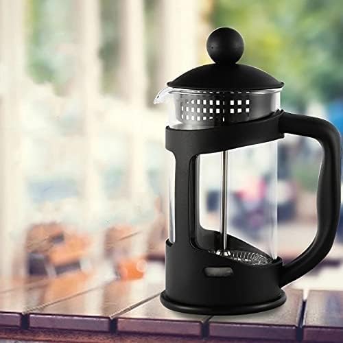 Coffee Pot Insulated Filter Plunger Presses Glass Portable Make Tea Travel Tea Pot KettleWarm BPA Free w/Stainless Steel Base & Tea Maker Infuser