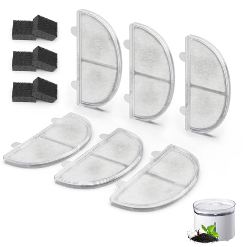 Cat Water Fountain Filter Pet Drinking Fountain Filter Replacement (6 Count)