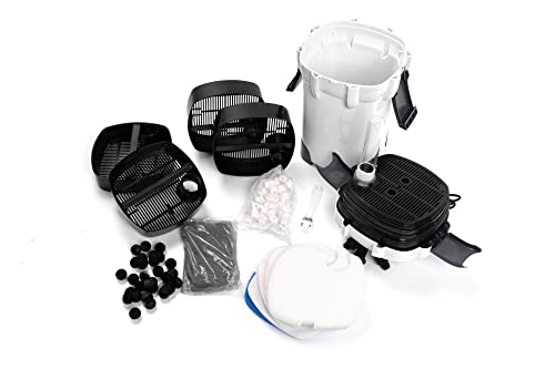 HW 304B 525GPH Canister Aquarium Filter with Meida Kits