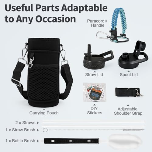 32 oz Insulated Water Bottle with Straw