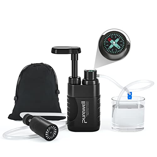 Water Hand Purifier Pump with Replaceable Carbon 0.01 Micron Water