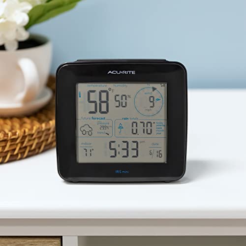 Iris Weather Station with Mini Wireless Display for Temperature