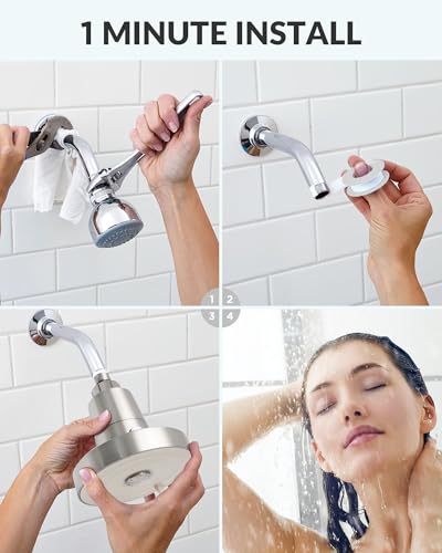 Filtered Shower Head for Hard Water