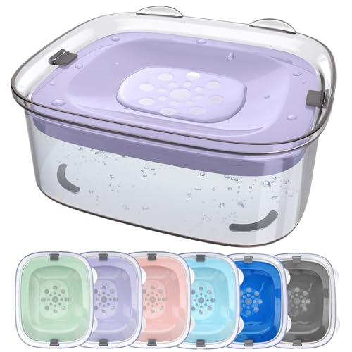 3L No Spill Dog Water Bowl with Slow Drinking Disk