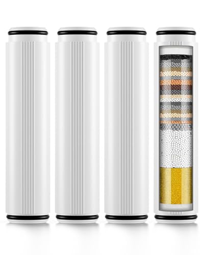4 Pack Shower Head Filter Replacement Compatible with Felso Handheld Shower Head (4 Count)
