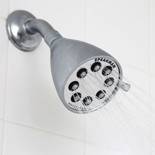 S-2251-MB Signature Icon Anystream High Pressure Adjustable Solid Brass Shower Head, 2.5 GPM, Matte Black