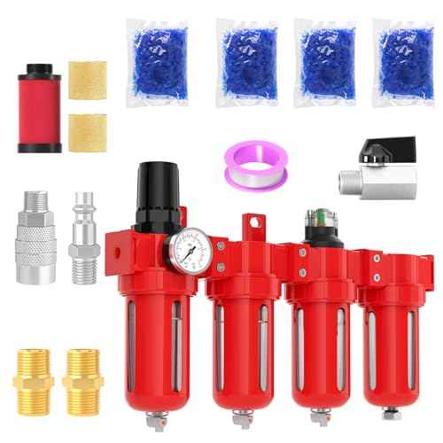 MEANLIN 3 8" NPT Industrial Grade 4 Stage Aluminum Air Drying System