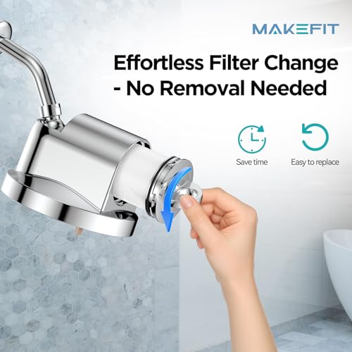 Shower Head Filter Replacement Cartridge for MakeFit Filtered Shower Head