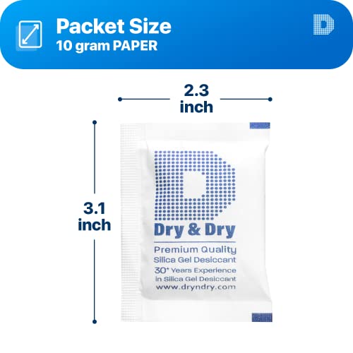 10 Gram [40 Packets] Food Grade Silica Gel Packs Desiccant Packs