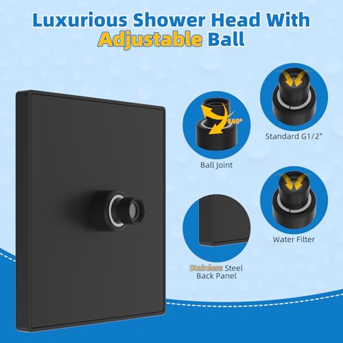 cUPC Certified Thickness Metal 8'' Rain Shower Head