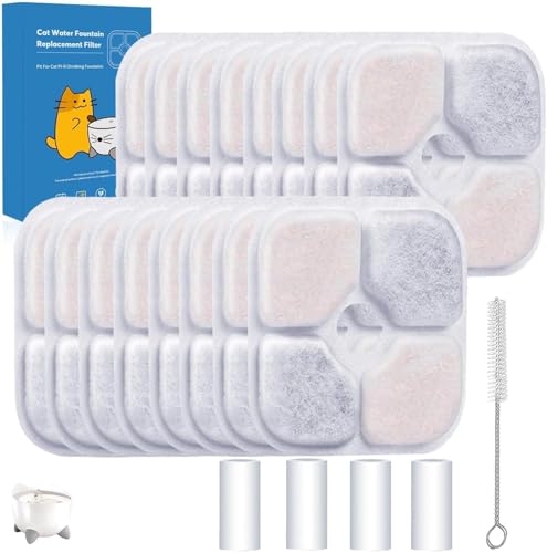 16 Pack Cat Water Fountain Filter Replacement for Catit PIXI (16 Count)