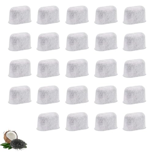 24 Nispira Activated Charcoal Water Filters Replacement Compatible with Cuisinart Coffee Machine Part DCC (24 Count)