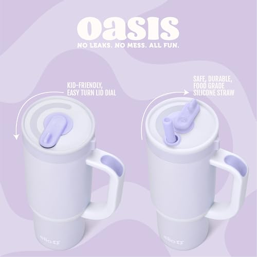 Oasis 18oz Insulated Stainless Steel Kids Tumbler with Straw