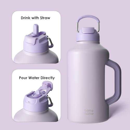 Insulated Water Bottle 64 oz Dual