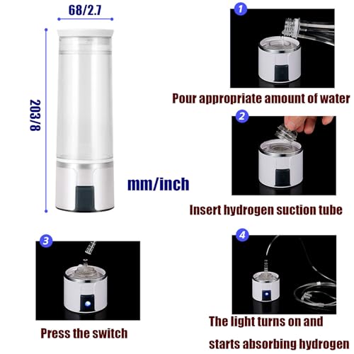 Rechargeable Hydrogen Water Bottle Generator