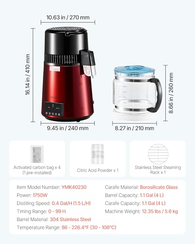 1750W Water Distiller
