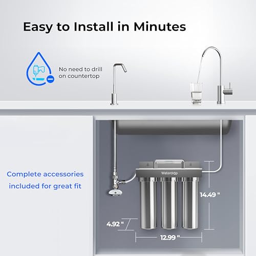 TST B 0.01μm Under Sink Water Filter System with Dedicated Faucet