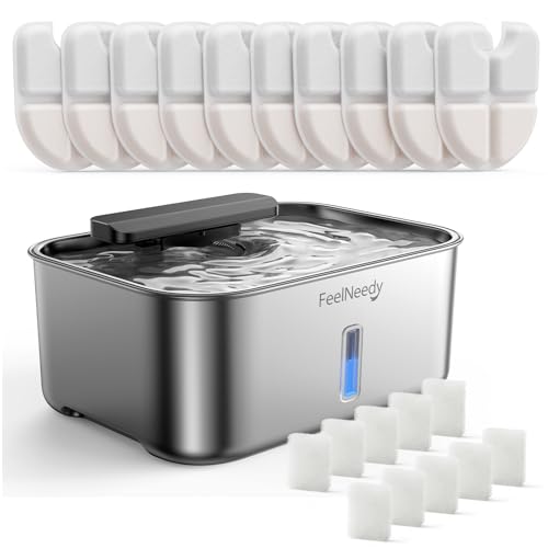 3.2Gal Stainless Steel Dog Water Fountain for Large Dog
