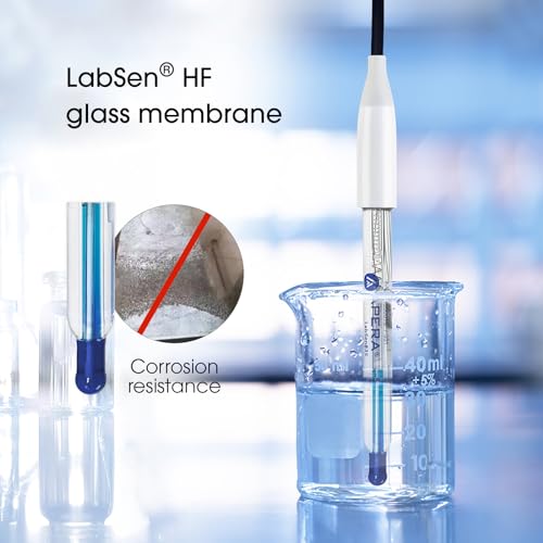PH60 HF Handheld pH Meter Tester Kit with LabSen 835 ATC pH Electrode for Lab