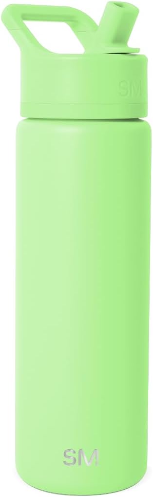 Simple Modern Summit Water Bottle with Straw Lid | Vacuum Insulated Stainless Steel | Leak Proof BPA-Free Cup for Travel, School, Sports | 22oz, Baja