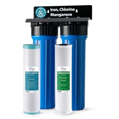 Iron Mangaese Whole House Water Filter System Also Eliminates Chlorine