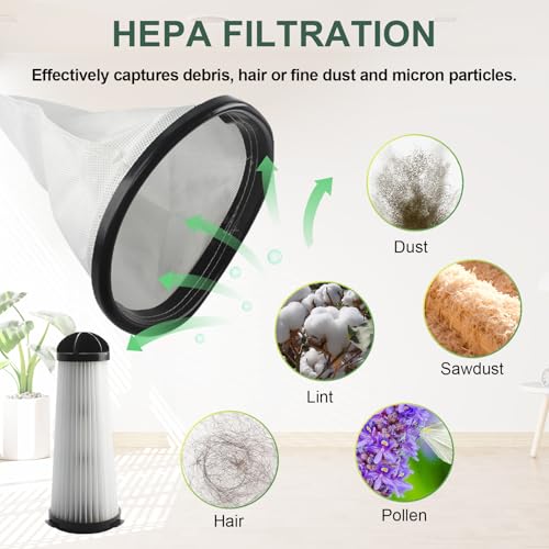 Vacuum Bags & Filters Fit for Hoover Shoulder Vac Pro & Royal Backpack Vacs