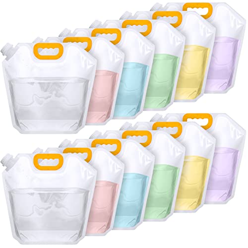 12 Pack 1.3 Gallon Collapsible Water Bags