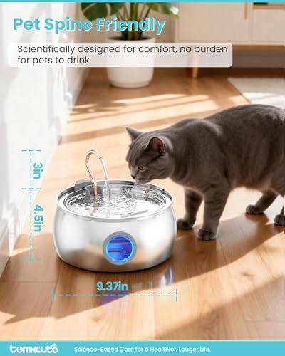 Cat Water Fountain Stainless Steel (135 Fl Oz)