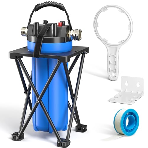 4 Layer RV Water Filter with Stand and 7