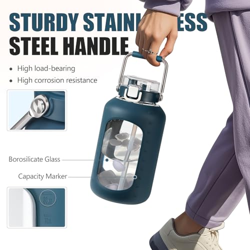 Large Glass Water Bottle