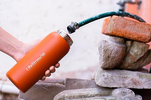 Go Series Insulated Stainless Steel Water Filter Bottle for Travel and Everyday Use Removes Bacteria