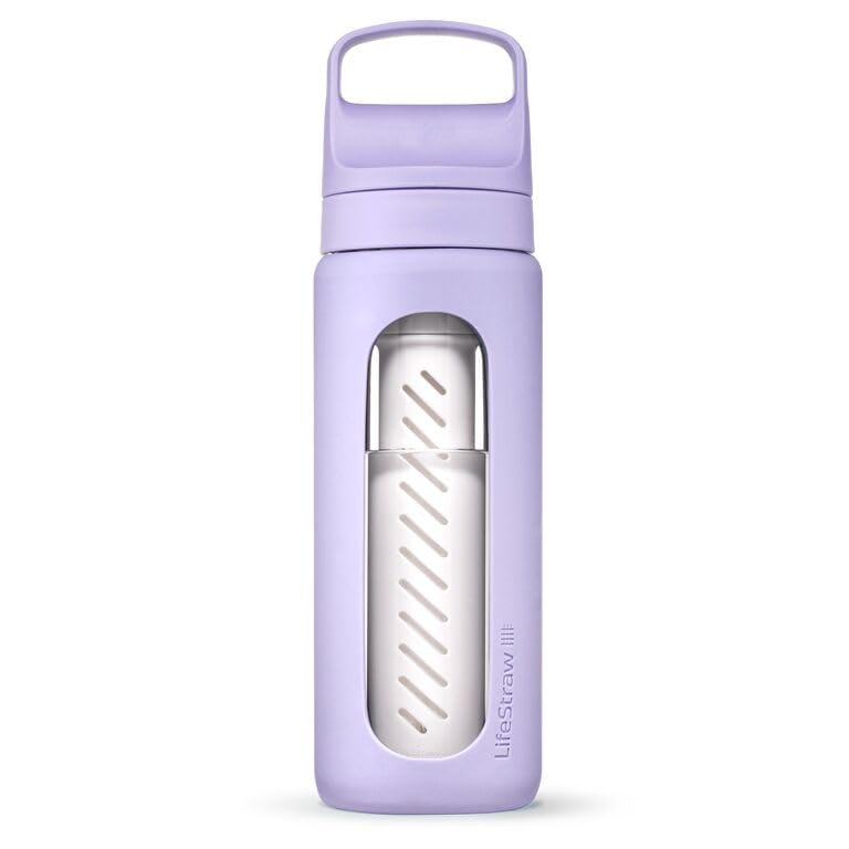 Go Glass Water Filter Bottle with Sleeve