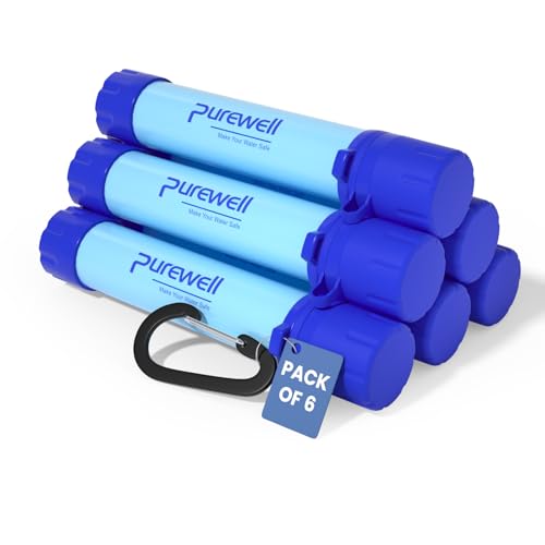 Outdoor Water Filter Personal Water Filtration Straw Emergency Survival Gear Water Purifier for Camping Hiking Climbing Backpacking