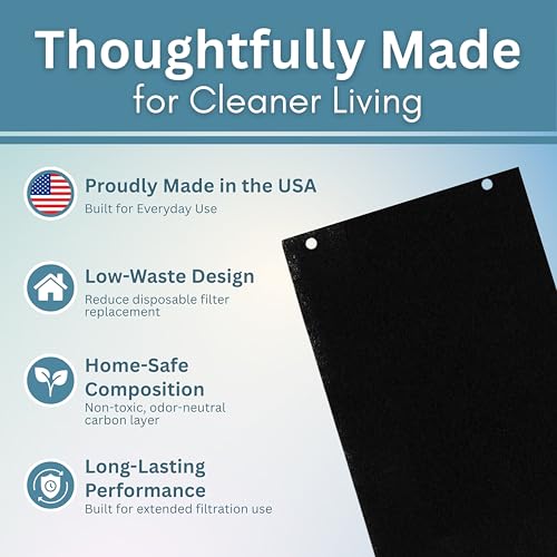 Activated Carbon Microwave Hood Filters (2 Count)