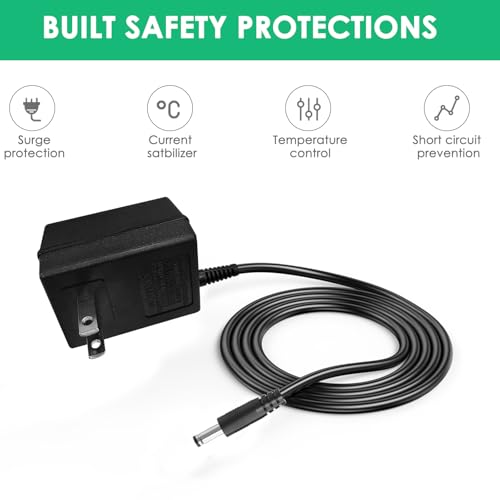 12V Replacement Charger for Pump Compatible with PetSafe Drinkwell 360 Pet Water Fountain Power Supply Adapter