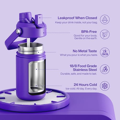 Kids Insulated Water Bottle with Straw