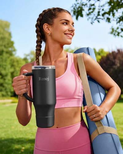 Insulated Mug 100% Spill Resistant Insulated Water Bottle for Iced Coffee & Hot Drinks