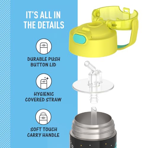 FUNTAINER Water Bottle with Straw
