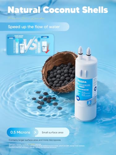 W10295370A Water Filter Replacement Fit for EDR1RXD1 (4 Count)