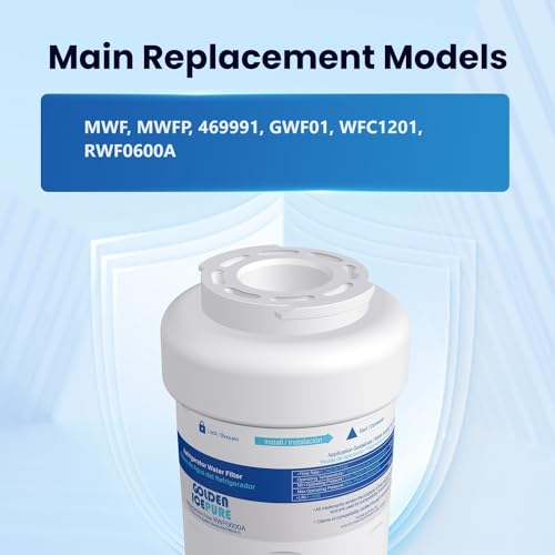RWF0600A Refrigerator Water Filter Replacement for GE SmartWater MWFA (4 Count)