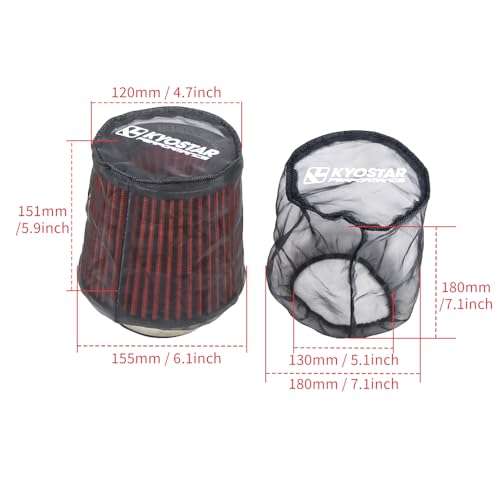 Universal Air Filter Cover for Car Cold Air Intake Systems