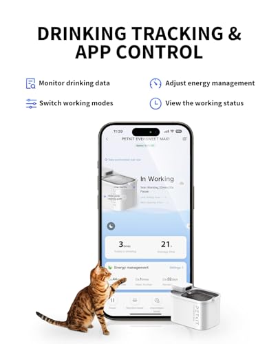 EVERSWEET MAX Cordless Cat Water Fountain with Motion Sensor