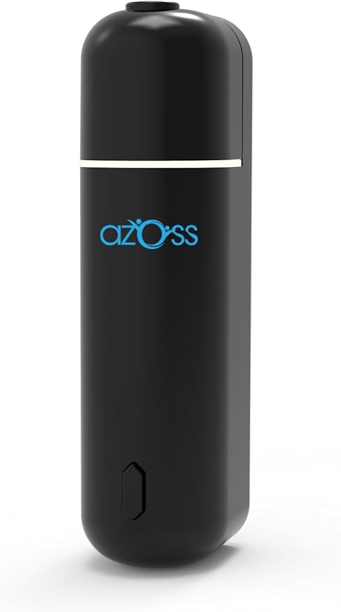 Smart Car Air Freshener Diffuser, Waterless Essential Oil Diffuser with Auto Sensor, 6 Refill Scents, Rechargeable Vent Clip Fragrance for Car & Home, Black