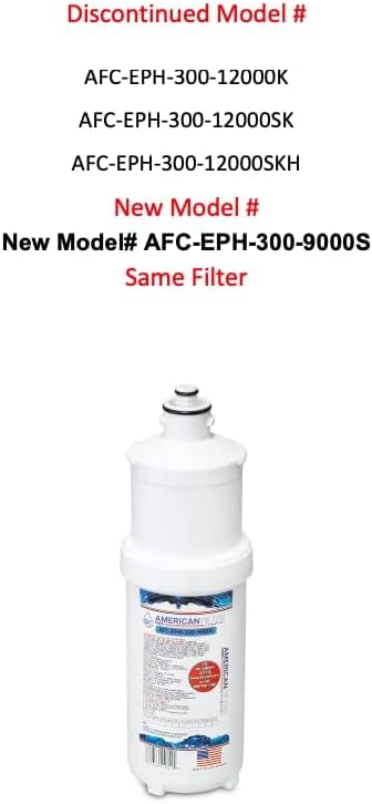 American Filter Company®, water Filters, Model # AFC-EPH-104-9000S, Compatible with 3M(R) Cuno(R) CFS9112-S Filters 6-Filters