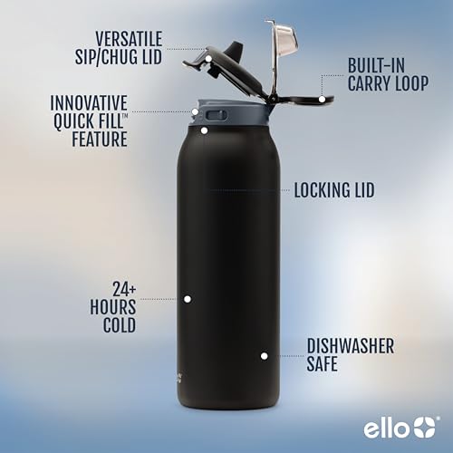 Pop & Fill 40oz Stainless Water Bottle