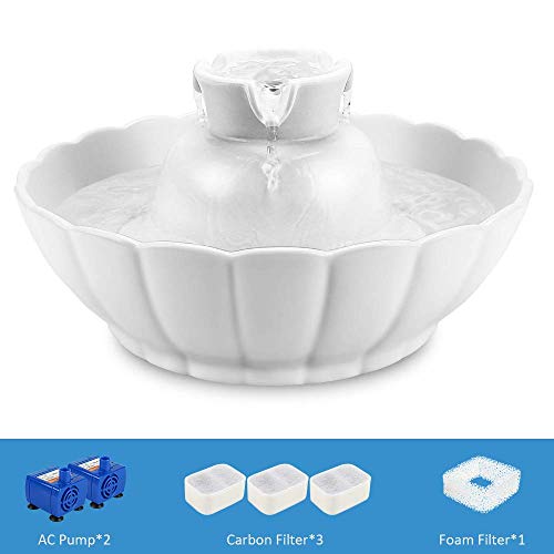Tritone Ceramic Cat Water Fountain